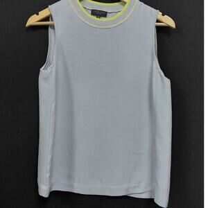 rag & bone NEW YORK Combo Sleeveless Top Gray Women Size XS
